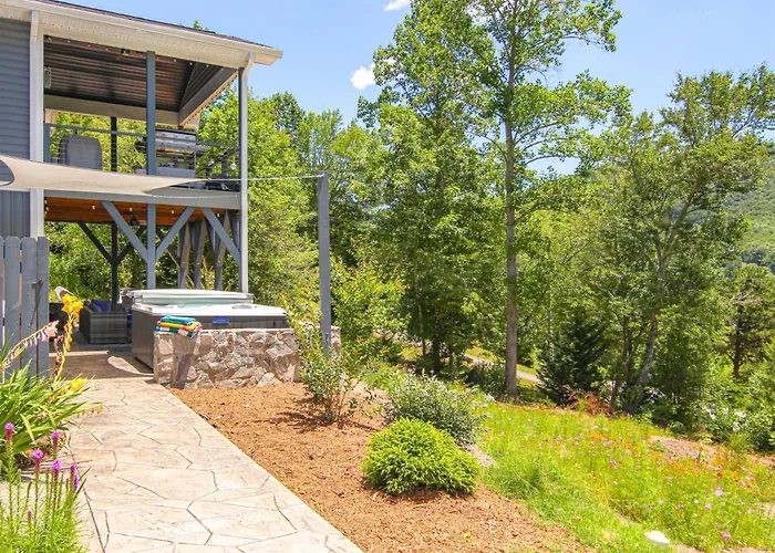 Hot Tub & Views! Comfy Asheville Vacation Rental!