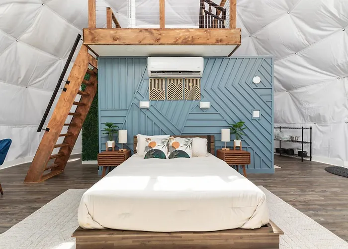 Zen Dome - Romantic Retreat, Wifi & Ac, Hot Tub, National Park 8 Min
