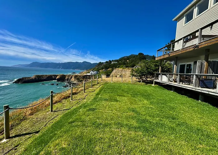 Stunning Oceanview Shelter Cove! By Oceanviewhottubs Oceanfront! Tesla Ev Station