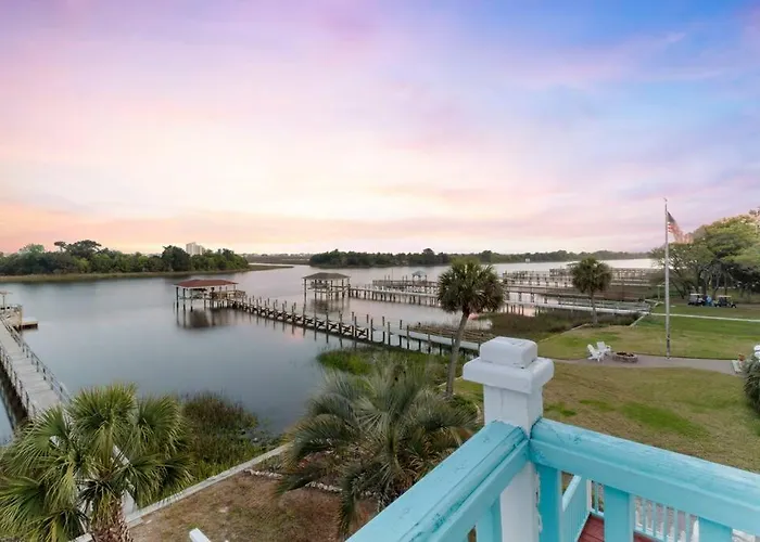 Waterway Escape Full House, Pier And Dock In Ocean Isle Beach, Nc
