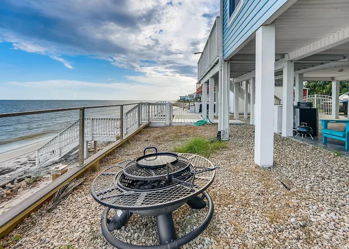 Alligator Point Beachfront Home W/ Private Hot Tub