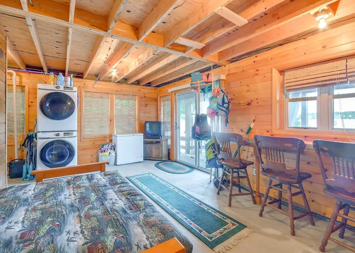 Waterfront Harrisville Home W/ Outdoor Fireplace!