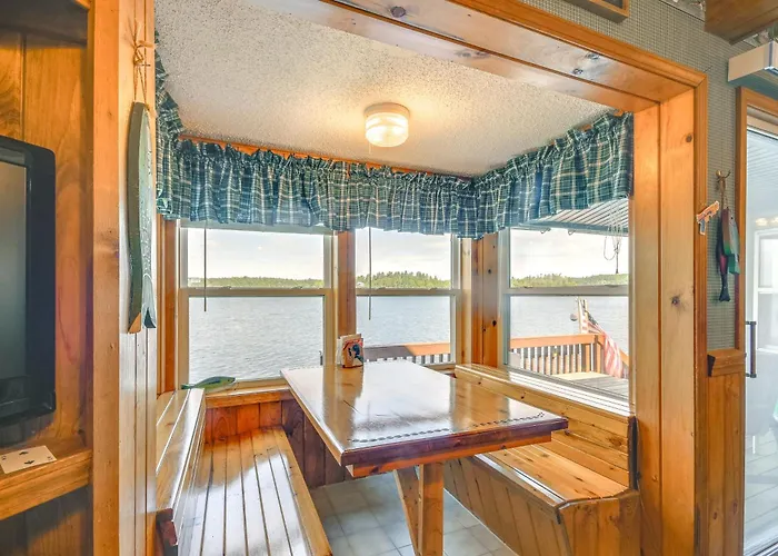 Waterfront Harrisville Home W/ Outdoor Fireplace!