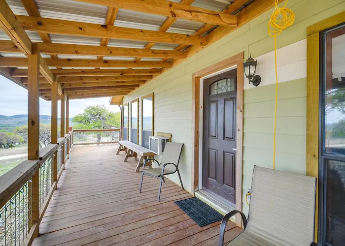 Secluded Texas Hill Country Vacation Rental - Deck