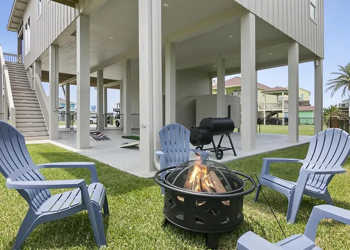 Beach Access Golf Cart Games Fire Pit Beach Chairs