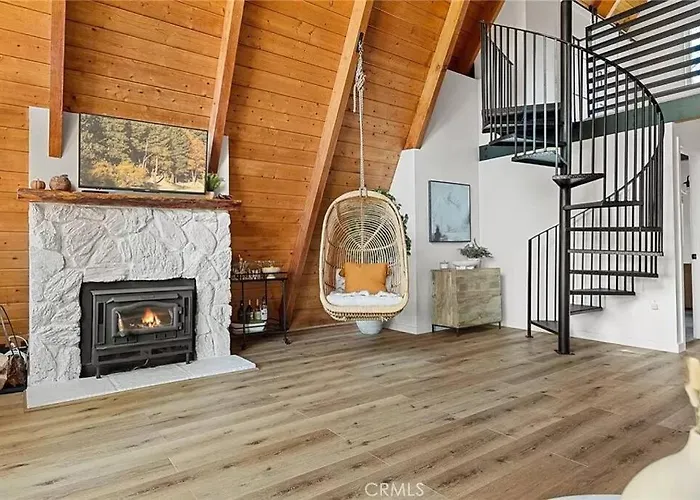 The Scandia “A-Frame Chalet” Fireplace & Hot Tub
