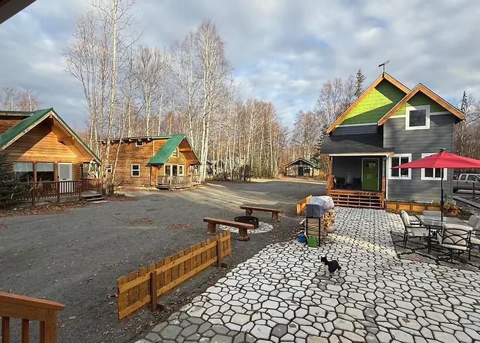 Talkeetna Log Cabin With Hot Tub Unit 1