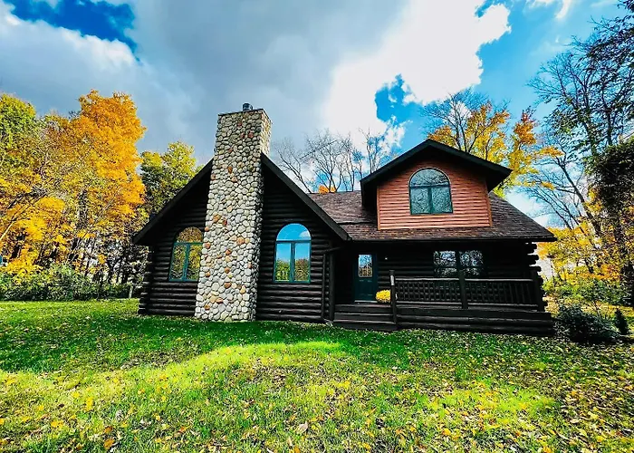 Serene Log Cabin Forest Retreat