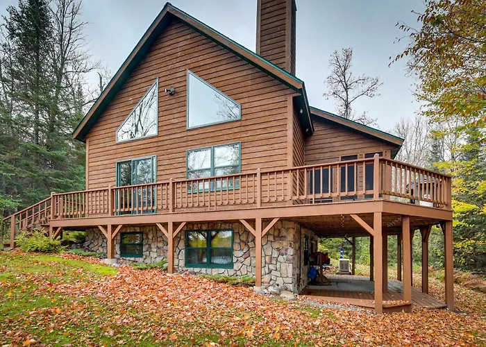 Lakefront Presque Isle Cabin W/ Private Dock