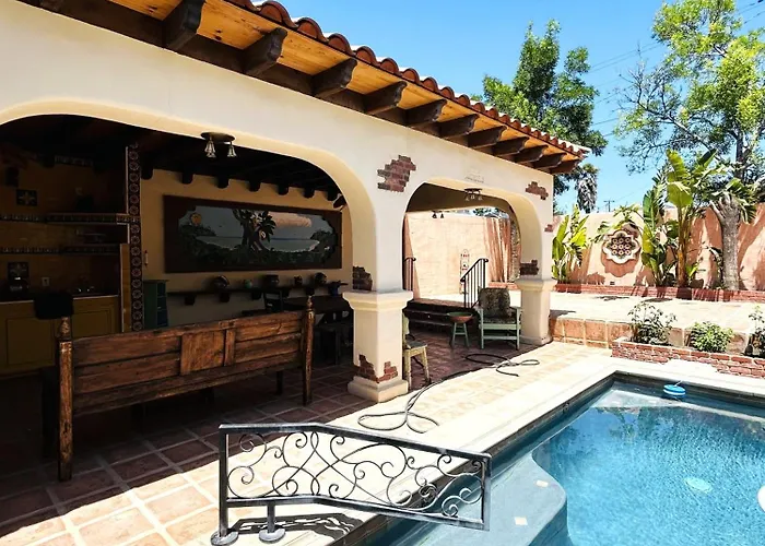 Unique Spanish Hacienda House With Pool Vintage 1948 European Antiques Ethnic Art