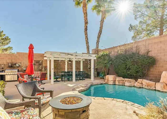 Henderson Hacienda, 5Br Free Heated Pool-Spa, 15 Min To Strip