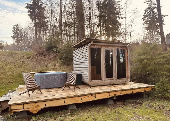 Treehouse-Small Eagles Perch Over The Water