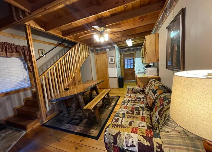 Amazing Cabin Fireplace And Stream #11