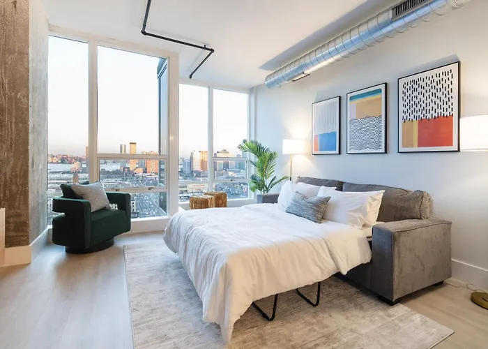 Chique Loft 10 Min From Nyc With Gym, Pool & Sauna