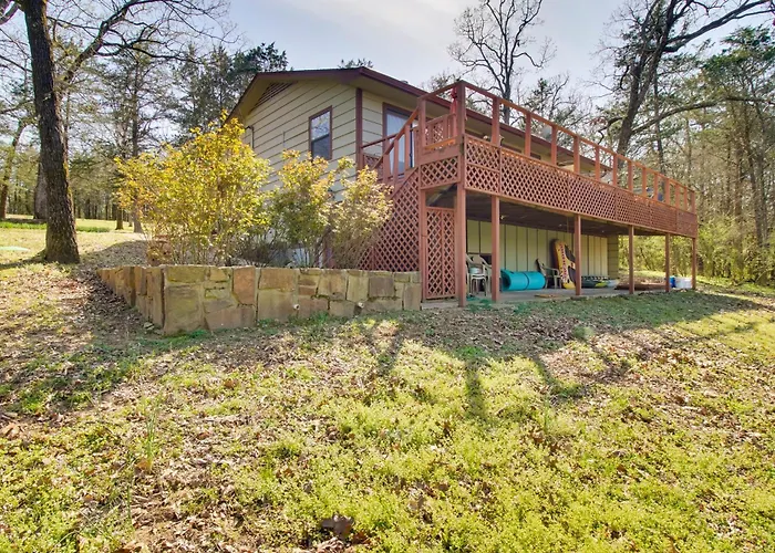 Dock & Water-View Deck: Home On Lake Dardanelle