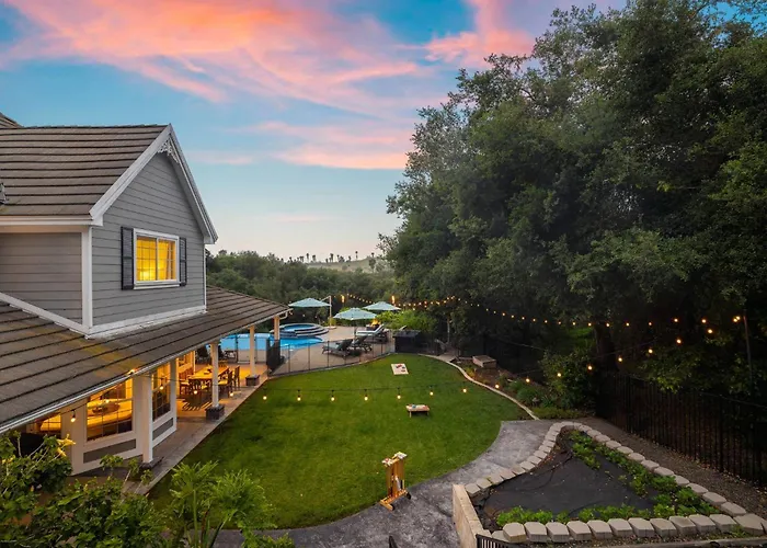 Sprawling Escondido Estate Garden Pool Games Adu'S