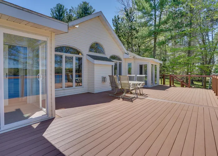 Spacious Lakefront New Auburn Home W/ Sunroom