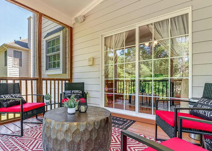 Fire Pit + Pool Access: Quiet Holly Springs Home