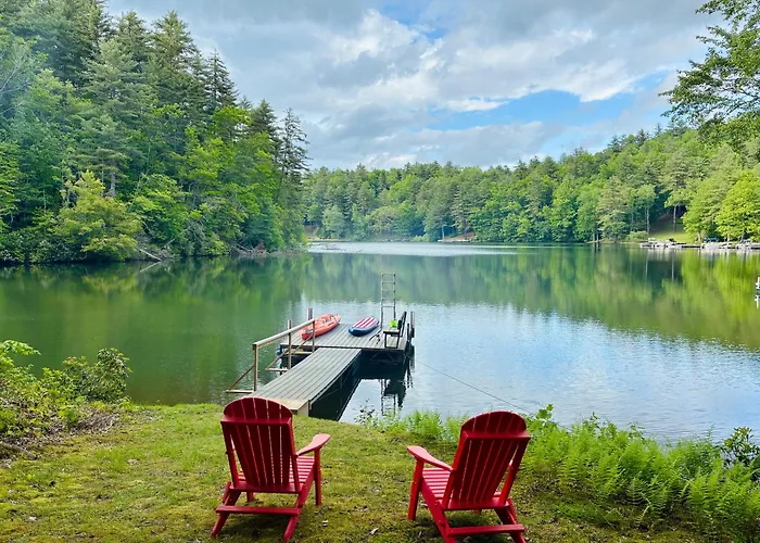 Lakefront Home With Private Dock On Lake Glenville