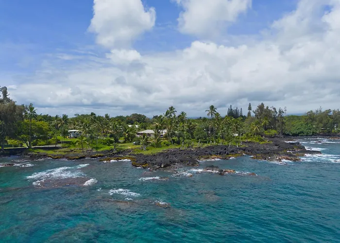 Direct Oceanfront Mauna Loa Shores Honu Elua #508 Next To Carlsmith Beach Park, Hilo Hi