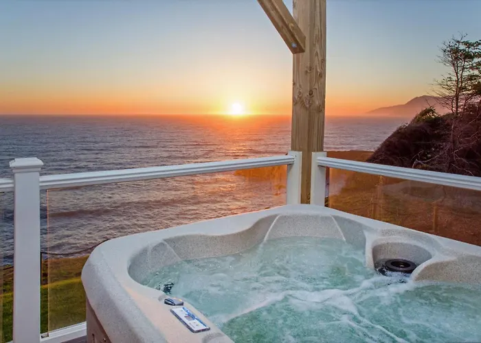 Starfish By Oceanviewhottubs Oceanfront Tesla Chrging Shelter Cove Oceanfront