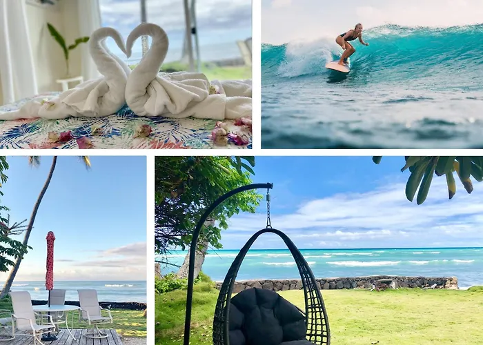 Oceanfront Stay W/ Ac, Bbq, Washer/Dryer & Kitchen