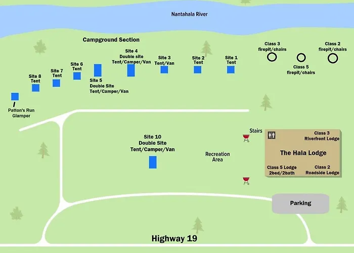 The Hala Lodge And Campground -Riverfront Class 5 -2Bed 2Bath On Nantahala River