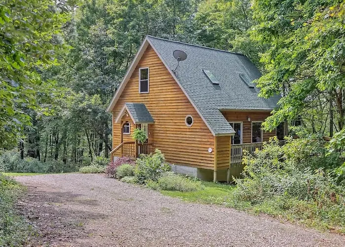 Cheerful Two Bdrm Cabin With Hot Tub & Pet Friendly