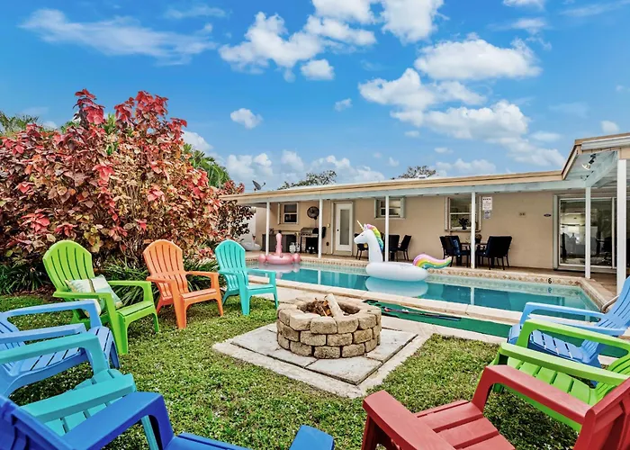Villa Oasis 4 Miles From Hollywood Hard Rock Casino Pool & Game Room