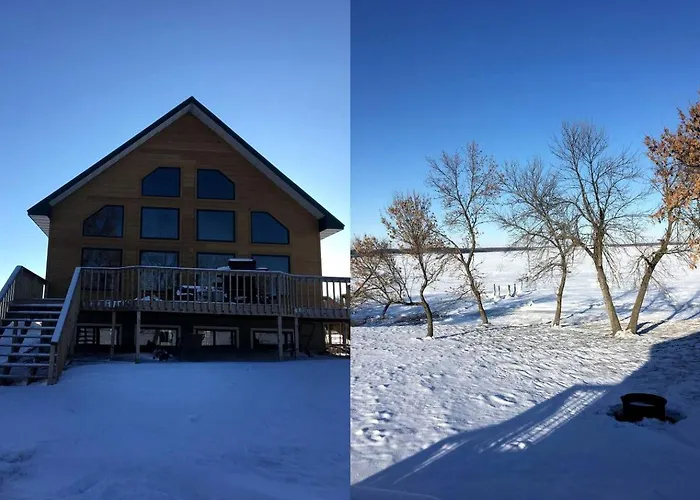Spacious And Secluded Cabin Rental On Devils Lake In North Dakota