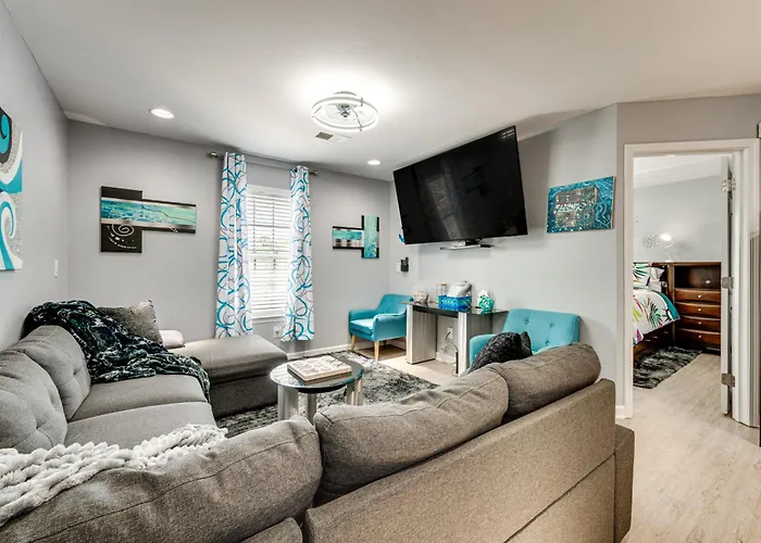 Near Speedway & Shops: Concord Apt W/ Shared Yard!