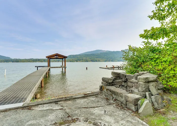 Lake Whatcom House W/ Private Hot Tub + Dock