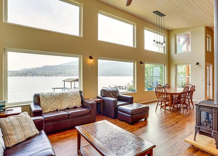 Lake Whatcom House W/ Private Hot Tub + Dock