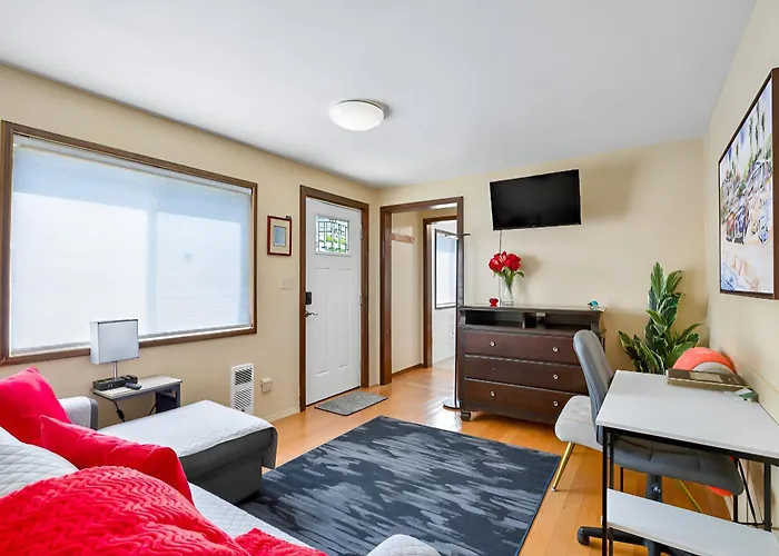 Apartment #2 With Large Kitchen Across The Street From The Beach