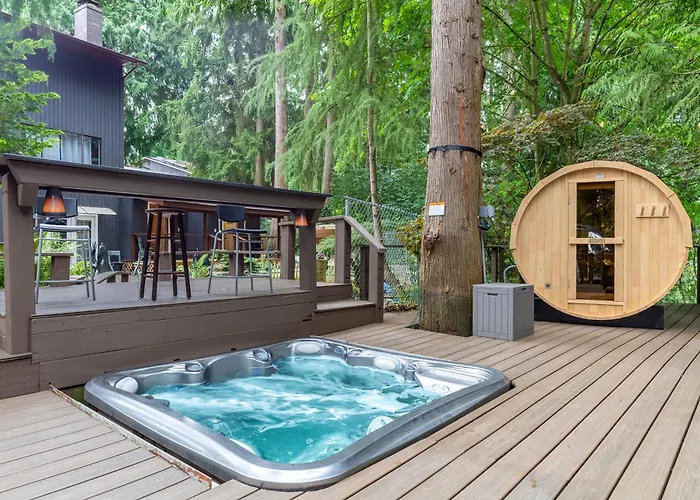 Garden Suite For 4, Hot Tub & Sauna Near Seattle
