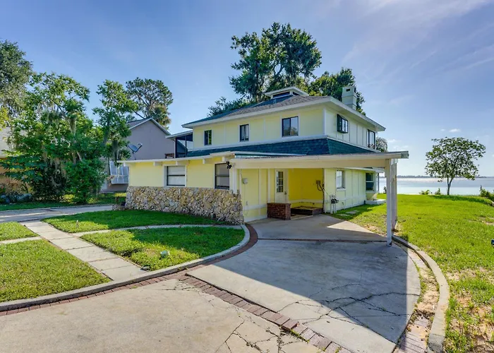 Dora Canal Views & Shared Dock: Apt In Tavares!