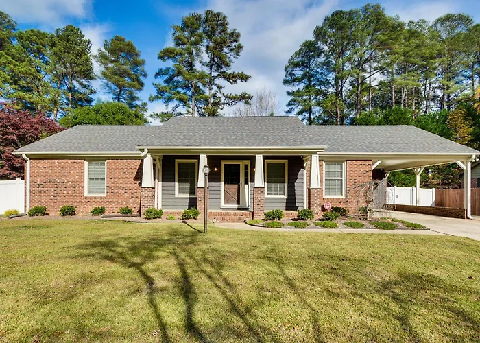 Walk To Parks & Town Square: Cary Home W/ Yard!