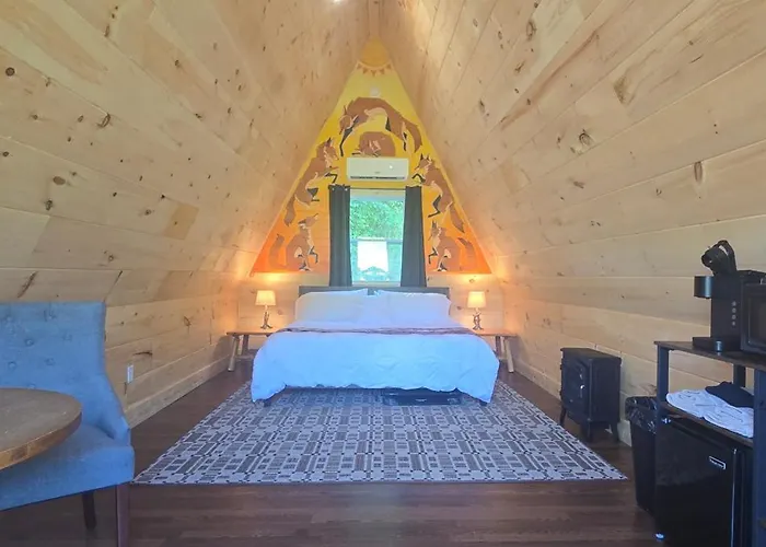 Cozy Coyote A-Frame Tiny Cabin