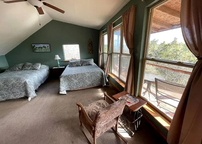 Two-Story Cabin Rental For Large Groups Along Hamilton Creek In Marble Falls, Texas