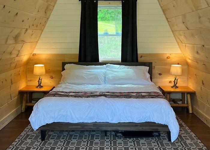 Cozy Coyote A-Frame Tiny Cabin