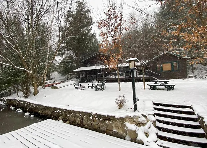 Lakefront Adirondack Cabin - Dock - Canoe - 10 Min To Lake Placid