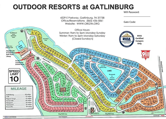 Crofty Bear - Empty Rv Camping Lot In Gatlinburg