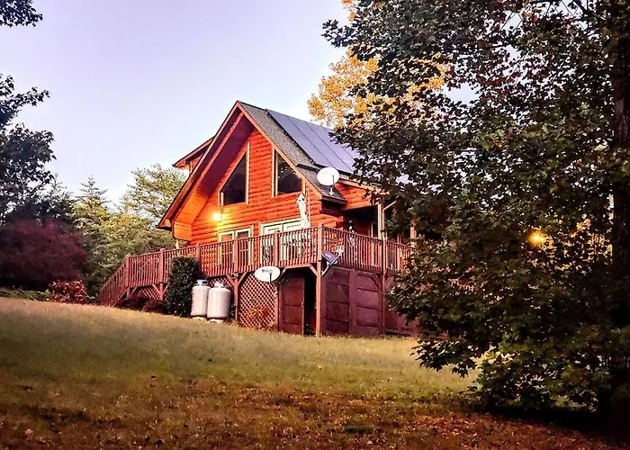 Solar Powered Log Cabin With Mountain Views, 3Acres