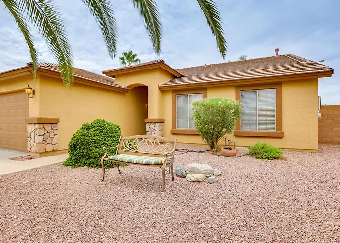 Spacious & Fenced Yard: Pet-Friendly Surprise Home
