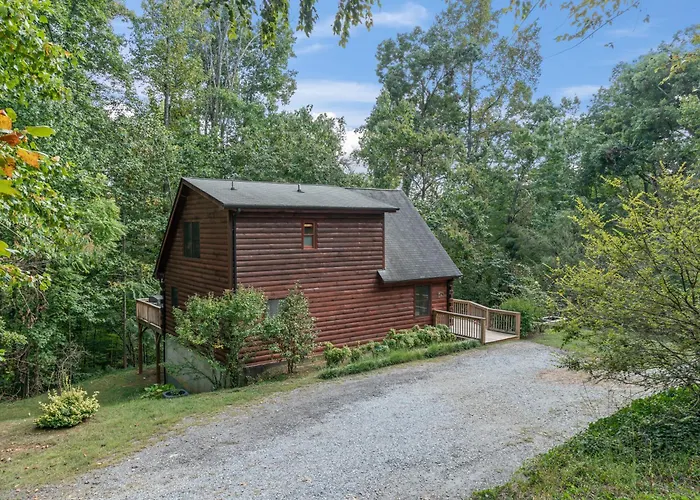 Grants Mountain Log Cabin Hot Tub Outdoor Fireplace 45 Minutes To Asheville