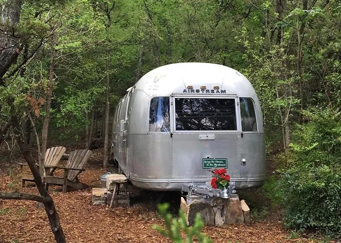 Fully Furnished Airstream For A Vacation In The Woods Near Fort Worth, Texas