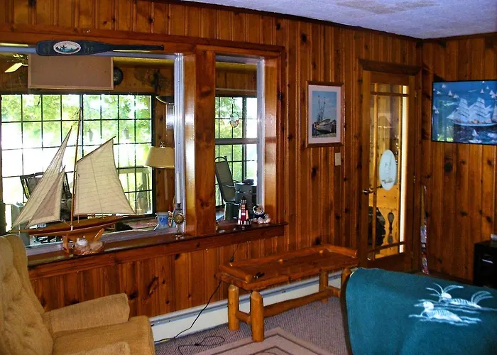 Rustic Lakefront Cottage Rental For Four On Randall Lake, Michigan