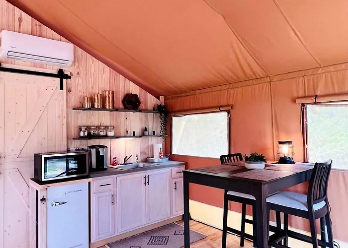 Outstanding Safari Tent With Jacuzzi And And Beautiful Outdoor And Indoor Living In Florida