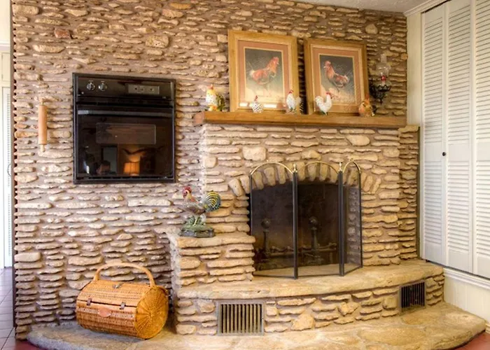 Lovely Cottage Rental With Waterfall On San Gabriel River Near Austin, Texas