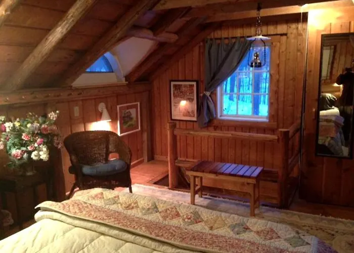 Charming And Secluded Log Cabin Rental On Small Farm Near Lake Michigan
